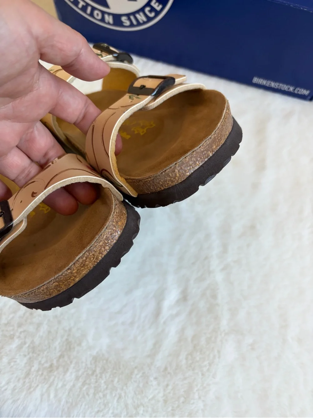 NWOB Birkenstock Papillio Floral Pink Arizona-Style Sandals | 35